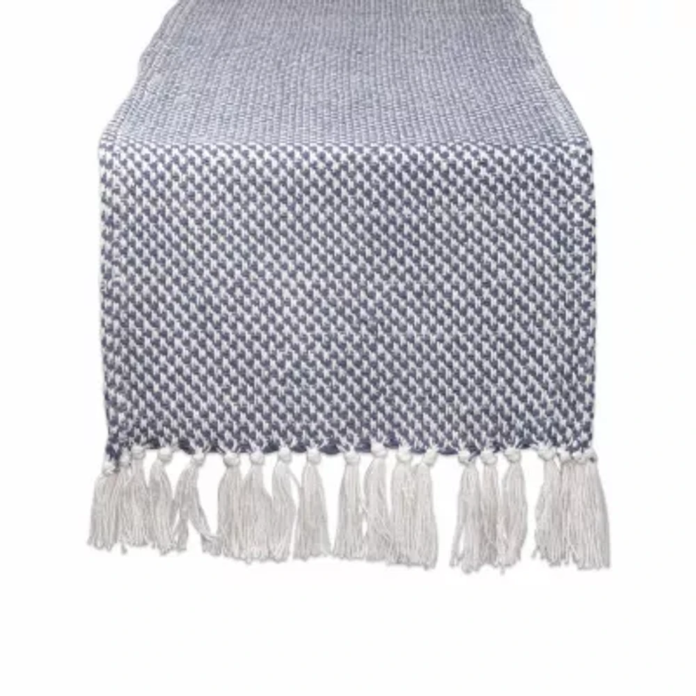 Design Imports French Blue Woven Table Runner