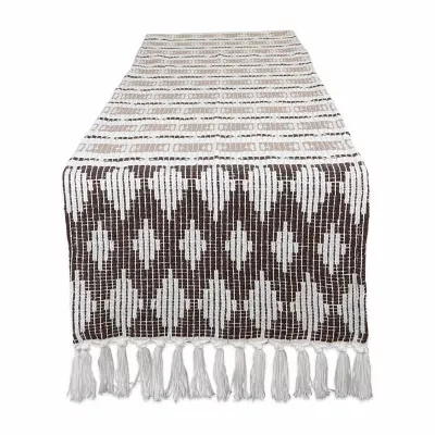 Design Imports Colby Southwest Dark Brown/Stone Table Runner