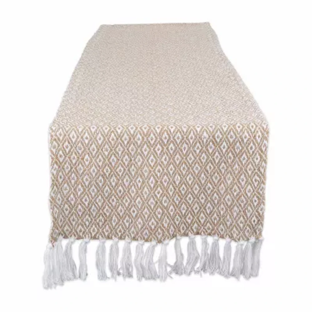 Design Imports Stone Mini Diamond Table Runner