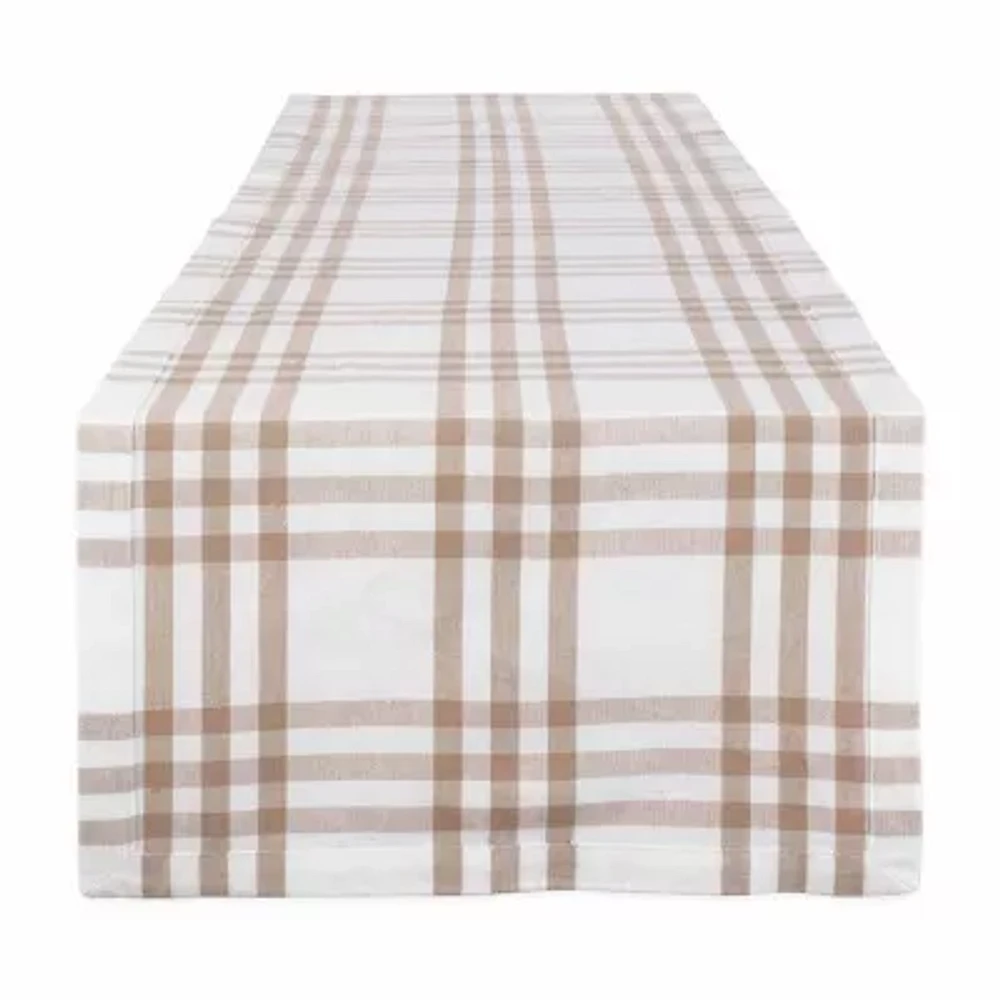 Design Imports Stone Farm To Table Check Table Runner