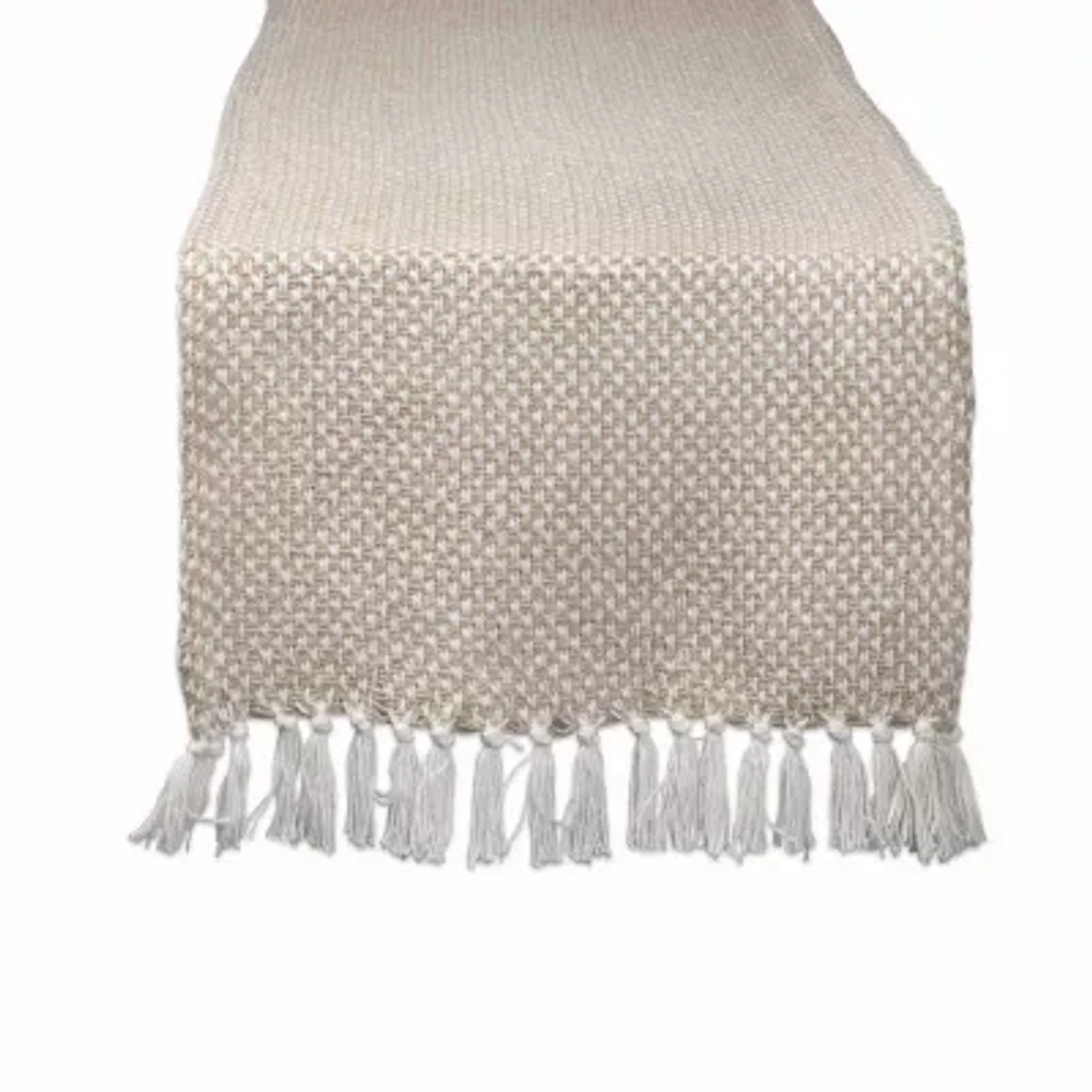 Design Imports Stone Woven Table Runner