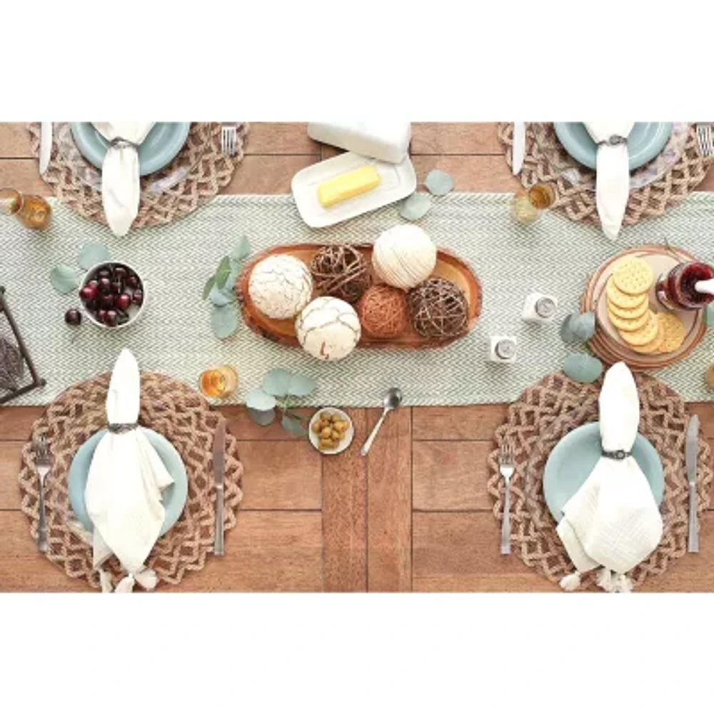 Design Imports Artichoke Chevron Table Runner