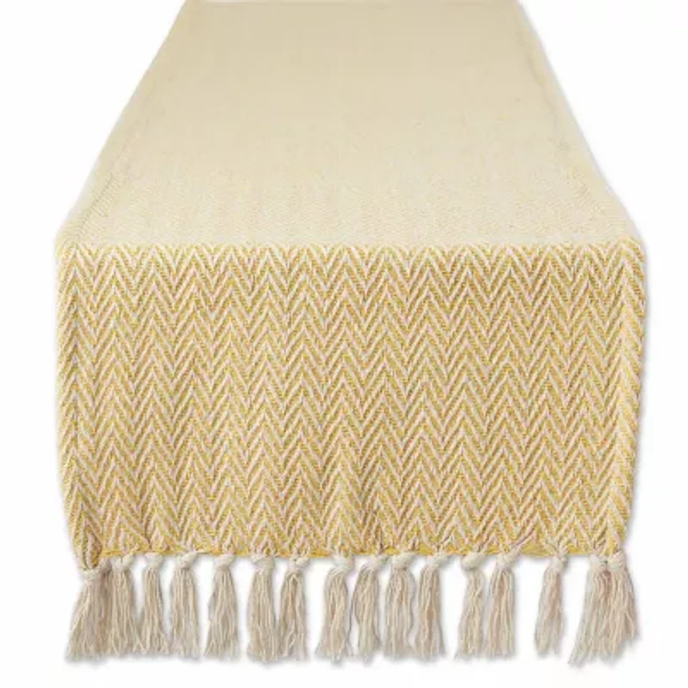Design Imports Marigold Chevron Table Runner