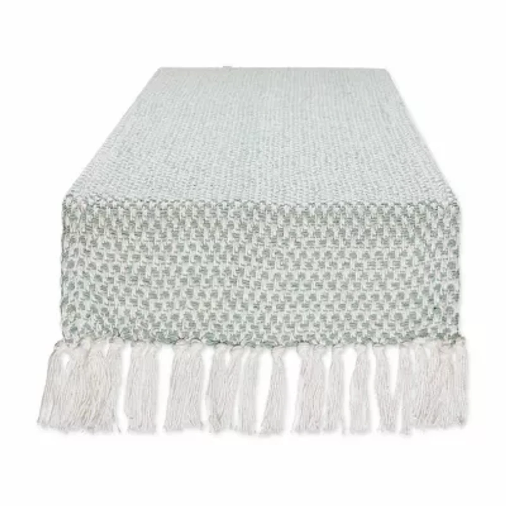 Design Imports Jadeite Woven Table Runner