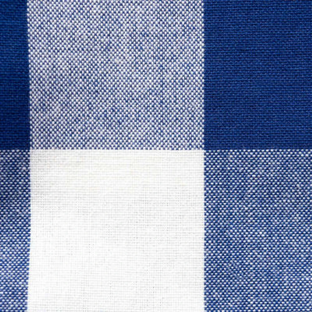 Design Imports Navy Buffalo Check Table Topper Tablecloth