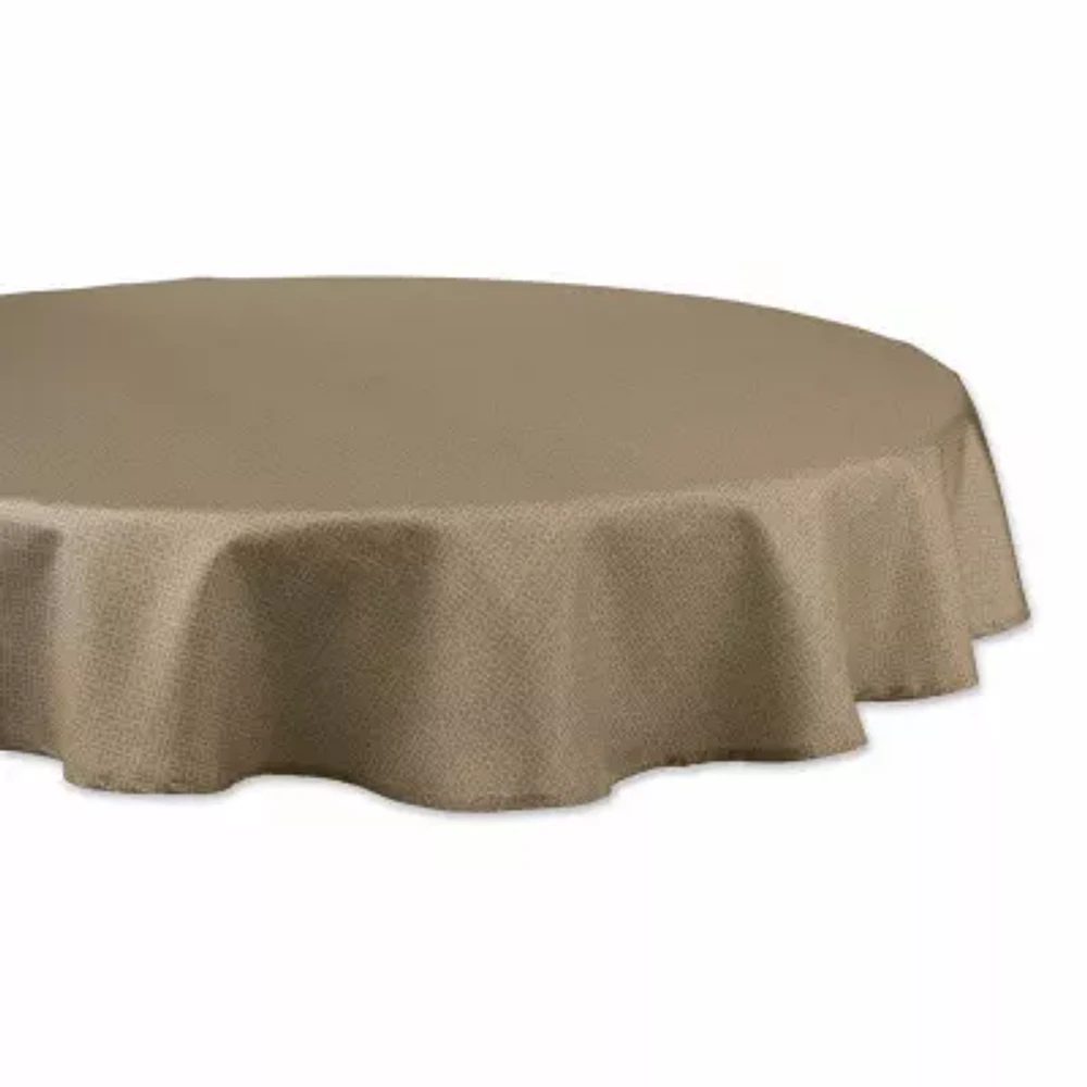 Design Imports Stone Tonal Lattice Print Outdoor Tablecloth