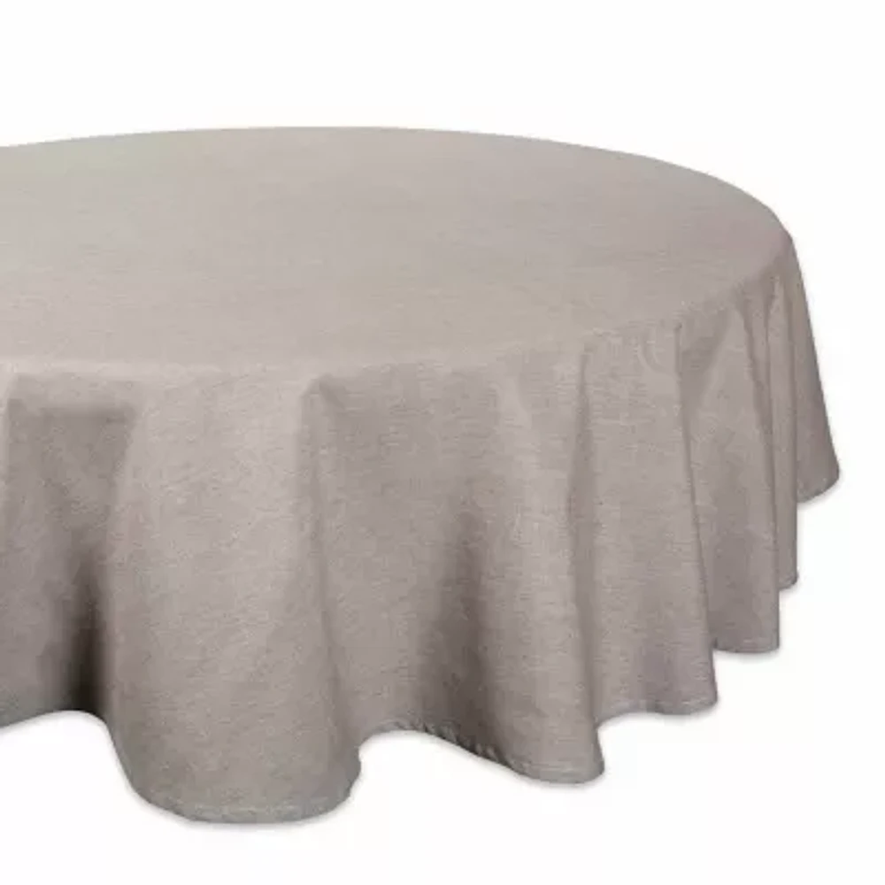 Design Imports Natural Solid Chambray Tablecloth