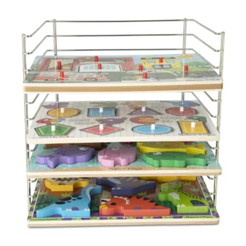 Melissa & Doug Multi-Fit Wire Puzzle Rack Interactive Toy