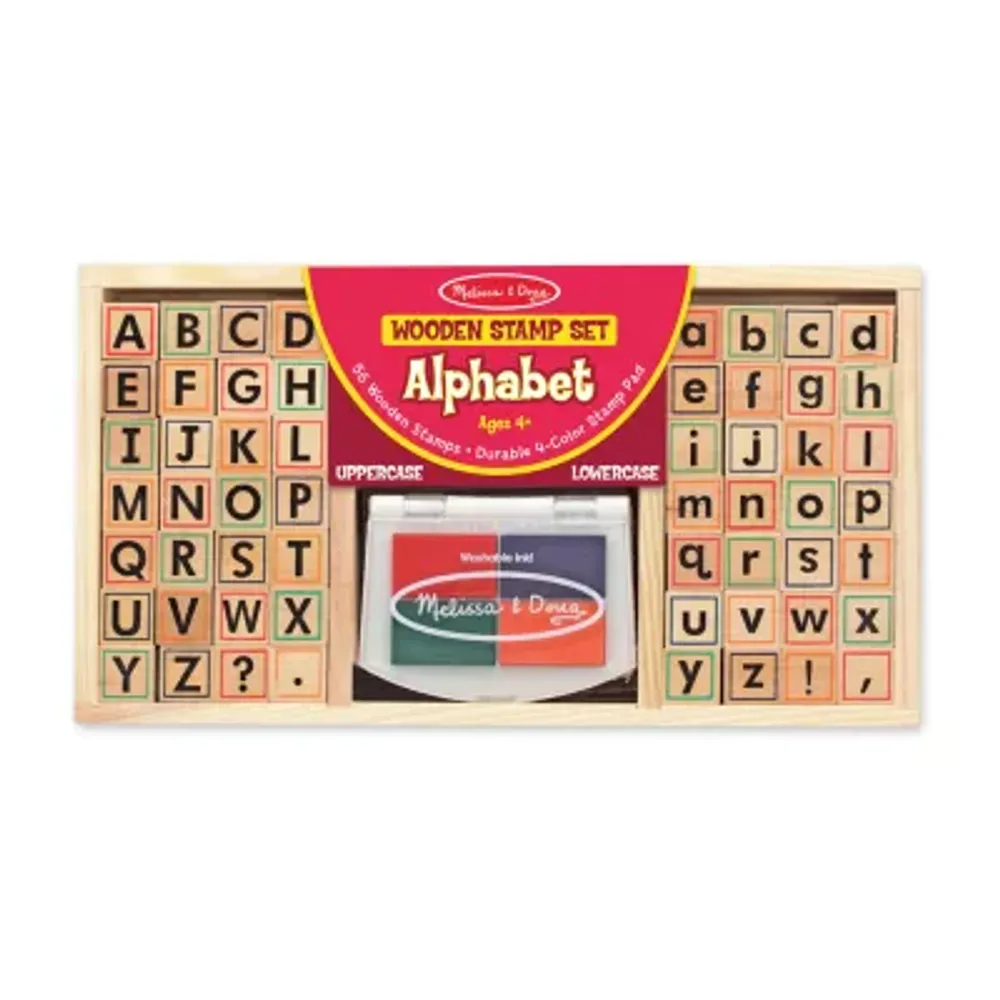 Melissa & Doug Alphabet Stamp Set 56-pc. Toy Playset