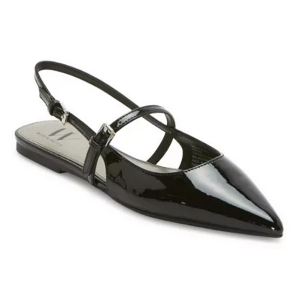 Worthington Khloe Womens Pointed Closed Toe Ballet Flats