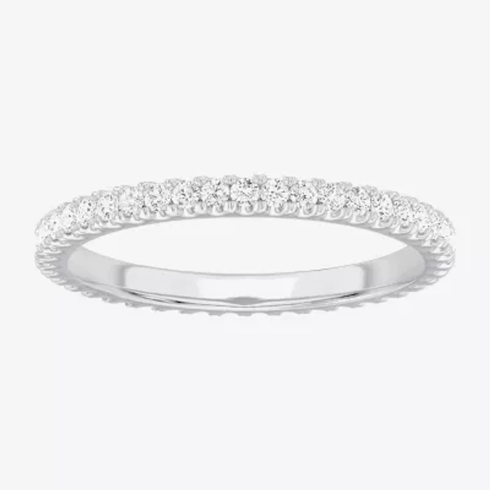 Matching Eternity Band Rings (G-H / Si1-Si2) Womens 1/2 CT. T.W. Lab Grown White Diamond 10K Gold Wedding