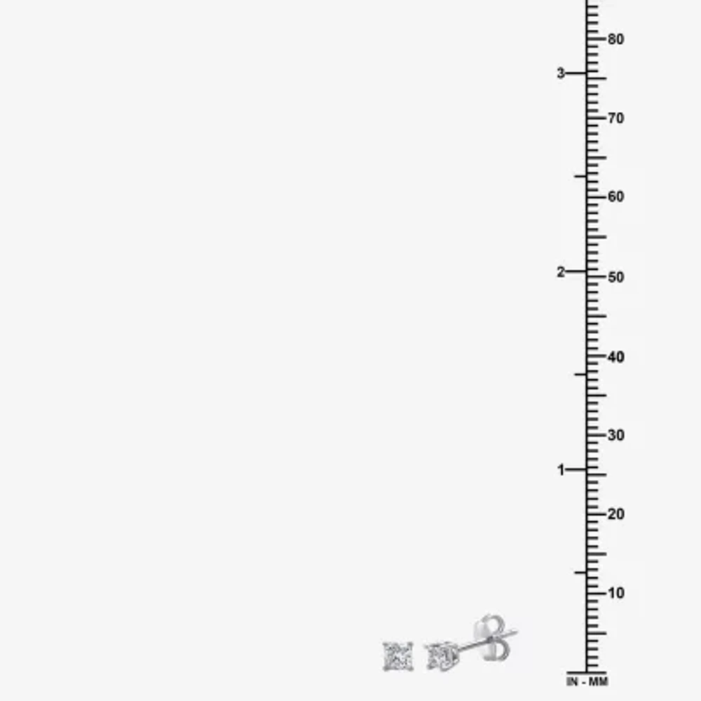 8 CT. T.W. Lab-Grown (G / Si1-Si2) Diamond Princess-cut Stud Earrings 10K or 14K Gold