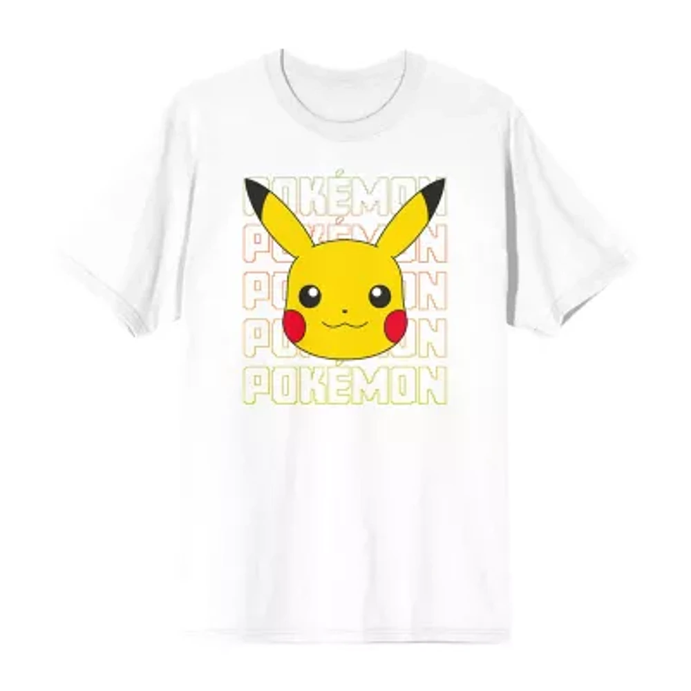 Pokemon Mens Crew Neck Short Sleeve 2-pc. Pajama Sets