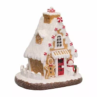 Northlight "10"" Snowy Gingerbread House" Christmas Tabletop Decor