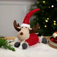 Northlight "12"" Plush Moose" Christmas Tabletop Decor