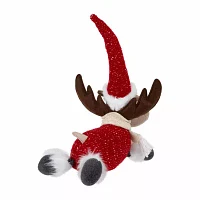 Northlight "12"" Plush Moose" Christmas Tabletop Decor