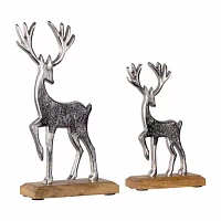 Northlight "10.5"" Reindeer Metal" 2-pc. Christmas Figurine