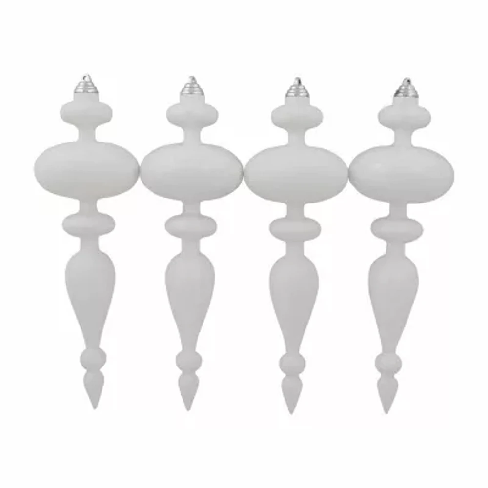 Northlight "14"" Shatterproof Finial" 4-pc. Christmas Ornament
