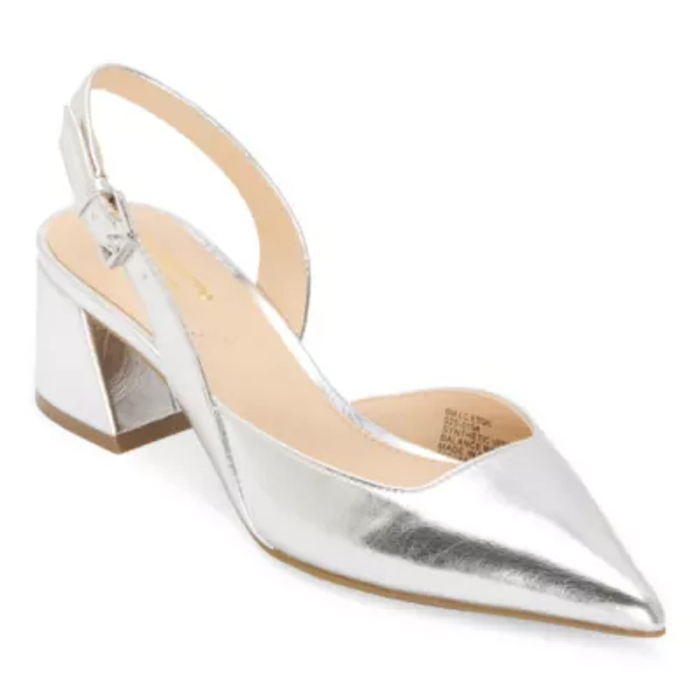 Liz Claiborne Eton Womens Closed Toe Block Heel Pumps