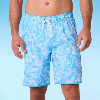 St. John's Bay Stretch Mens Floral Swim Trunks