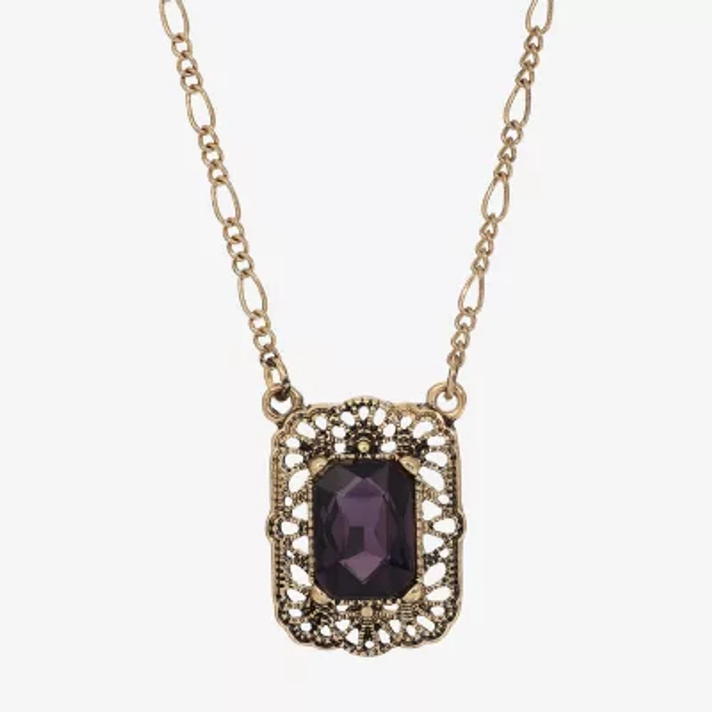 1928 Womens Alloy 16 Inch Pendant Necklace