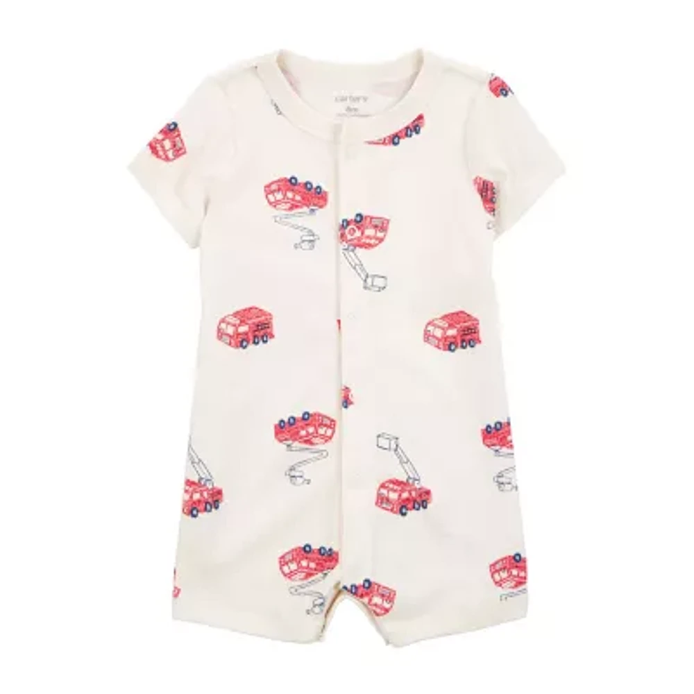 Carter's Baby Boys Short Sleeve Animal Romper