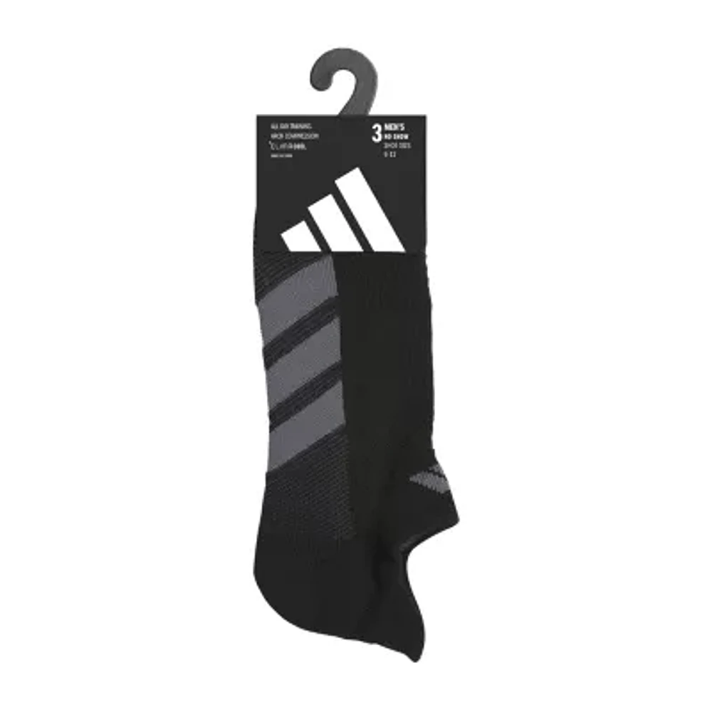 adidas All Day Training Mens Multi-Pack 3 Pair No Show Socks
