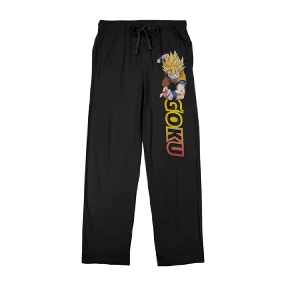 Dragon Ball Z Mens Fleece 1 Pair Pajama Pants