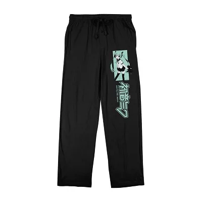 Hatsune Miku Mens Fleece 1 Pair Pajama Pants