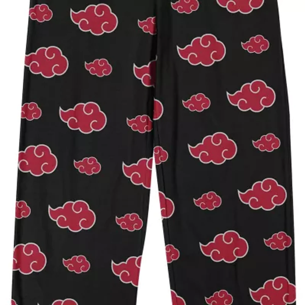 Naruto Shippuden Mens Fleece 1 Pair Pajama Pants
