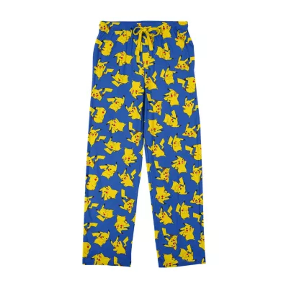 Pokemon Pikachu Mens Fleece 1 Pair Pajama Pants
