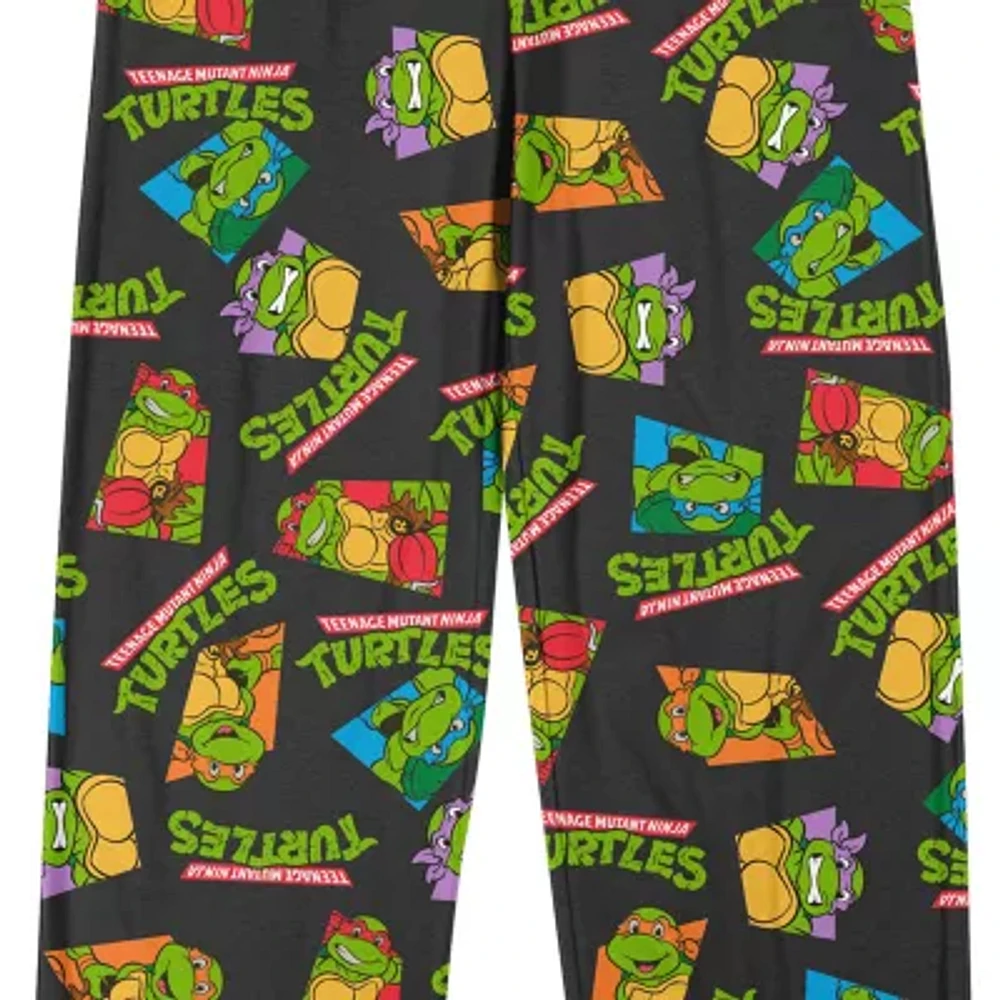 Teenage Mutant Ninja Turtles Mens Fleece 1 Pair Pajama Pants