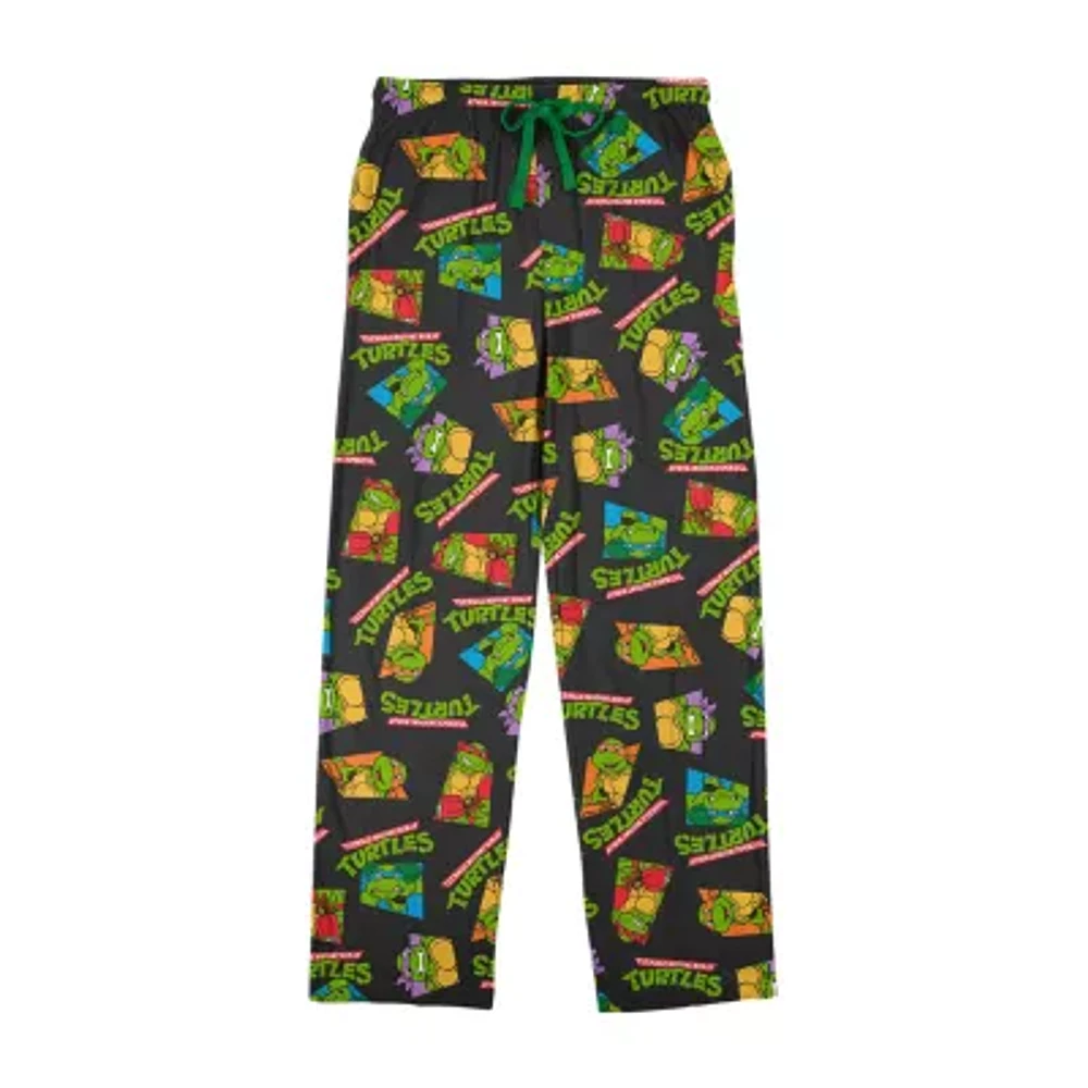 Teenage Mutant Ninja Turtles Mens Fleece 1 Pair Pajama Pants
