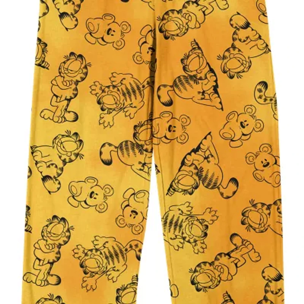 Garfield Mens Fleece 1 Pair Pajama Pants