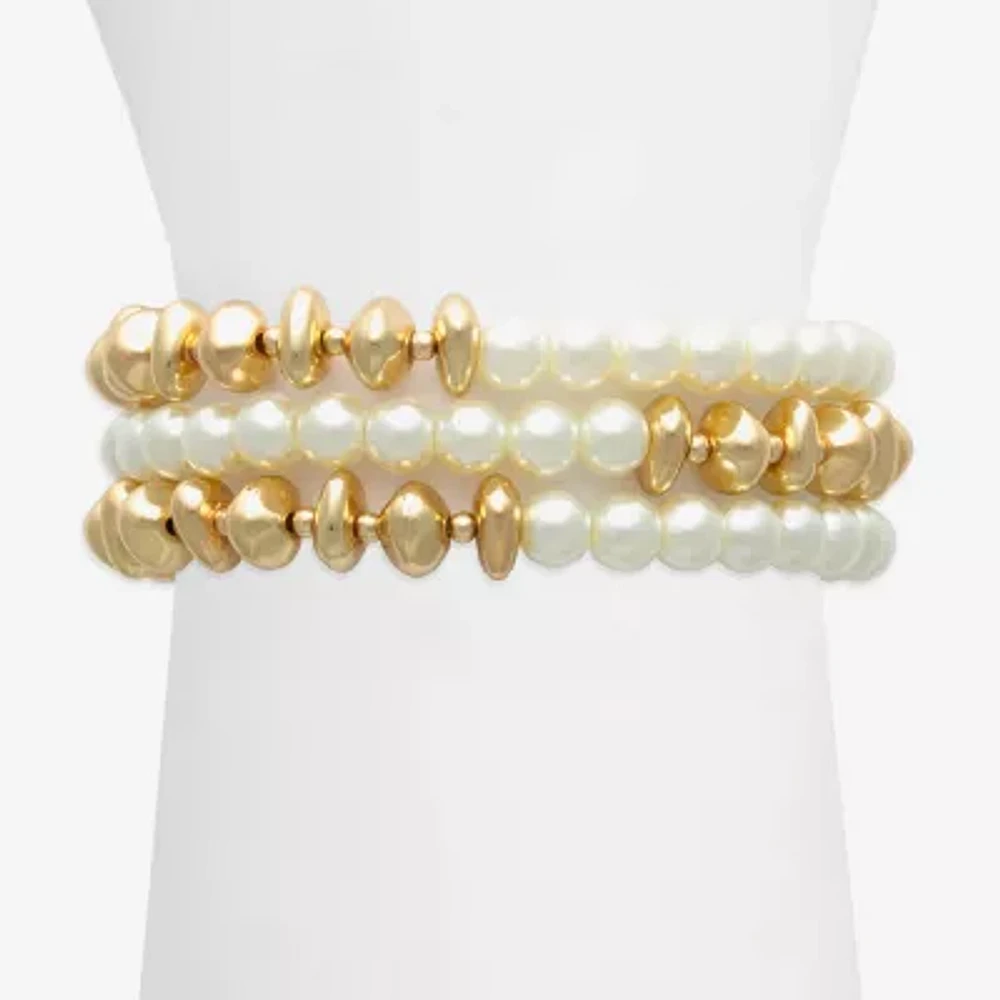 Bijoux Bar Gold Tone Womens Bracelet Set