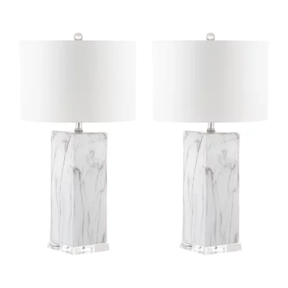 Safavieh Olympia 29 In High Set Of 2 2-pc. Lamp Set