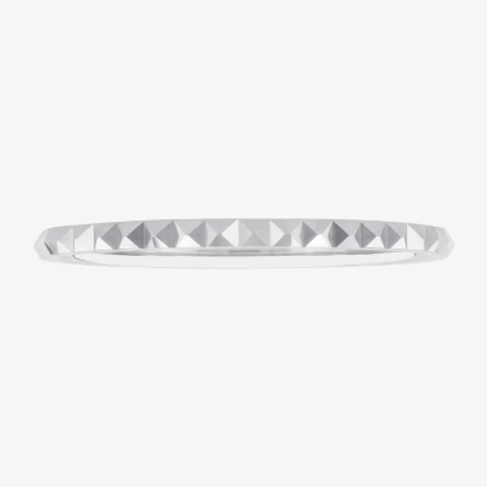 Womens 10K White Gold Wedding Band