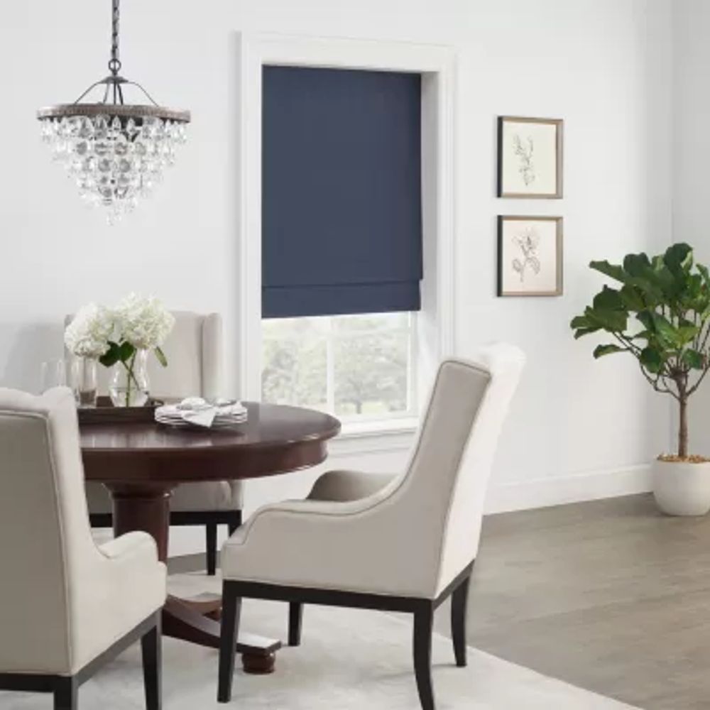 Eclipse Faux Silk Energy Saving Cordless Blackout Roman Shade