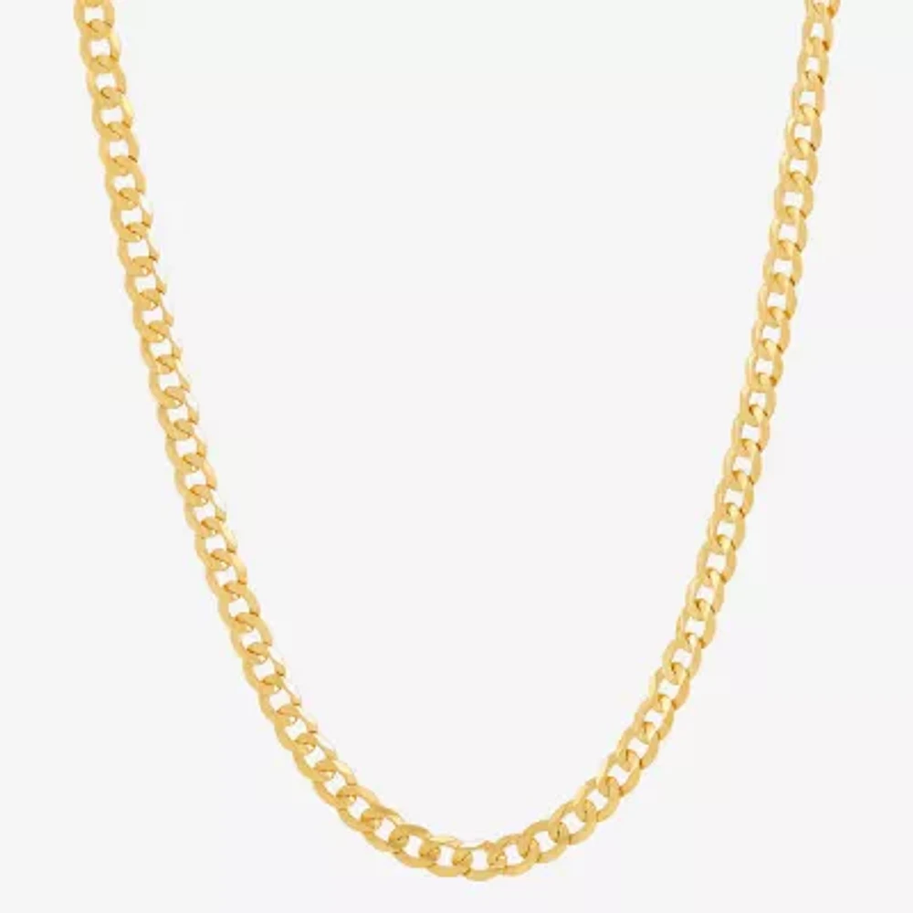 Unisex Adult 14K Gold Inch Curb Chain Necklace