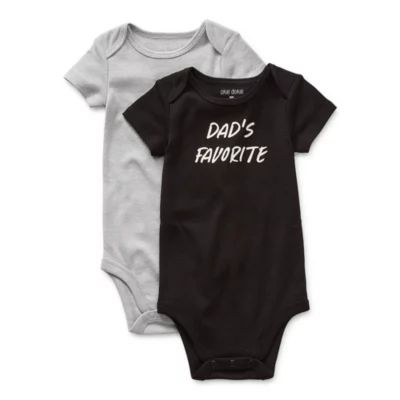 Okie Dokie Baby Unisex Crew Neck Short Sleeve 2-pc. Bodysuit