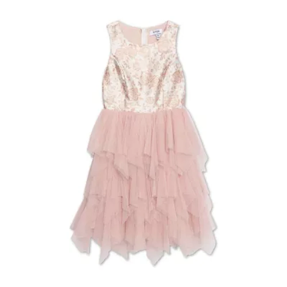 Speechless Big Kid Girls Sleeveless Flower Girl Fit + Flare Dress