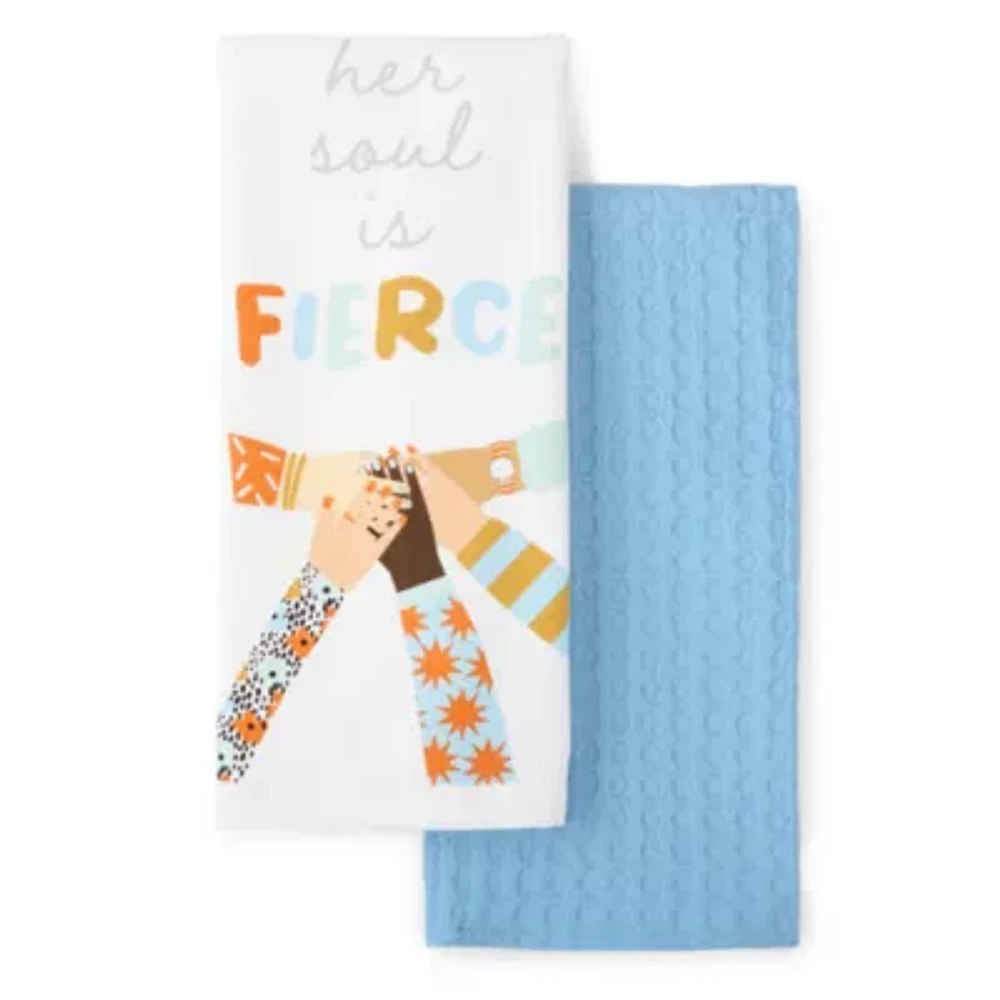 Homewear Her Soul is Fierce 2-pc. Kitchen Towel Set