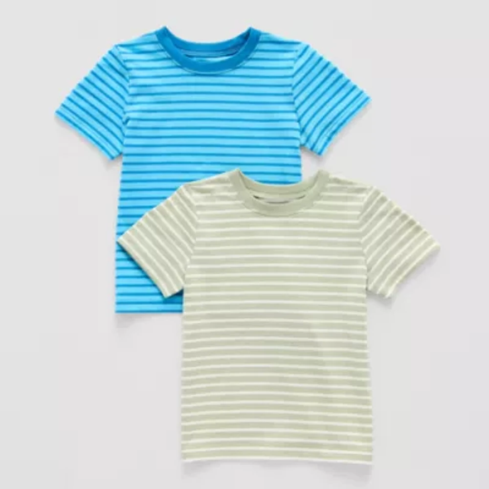 Okie Dokie Toddler & Little Boys Crew Neck Short Sleeve 2-pc. T-Shirt