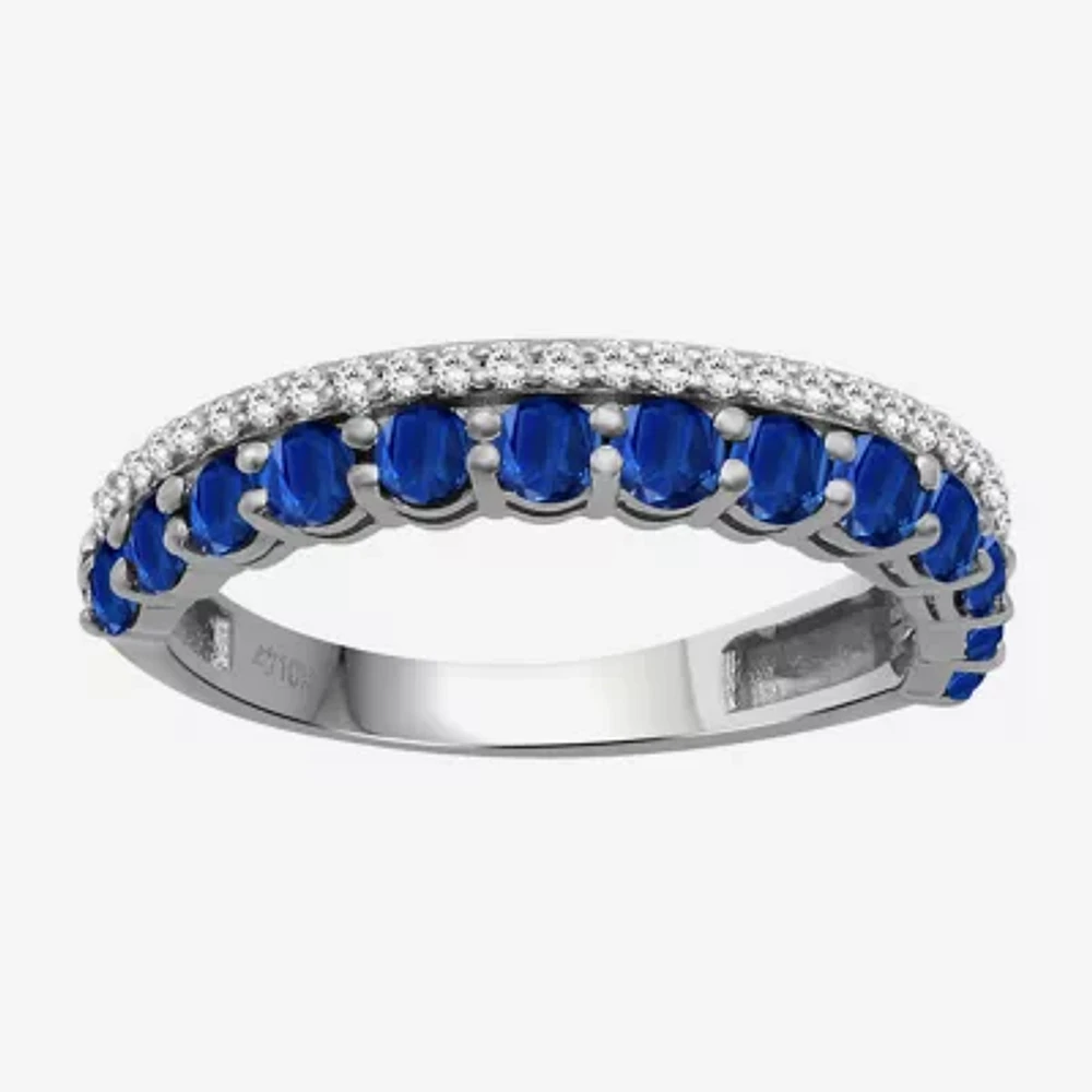 Womens Gemstone & 1/6 CT. T.W. Natural Diamond 10K Gold Band