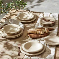 Stone + Lain Aro 24-pc. Stoneware Dinnerware Set
