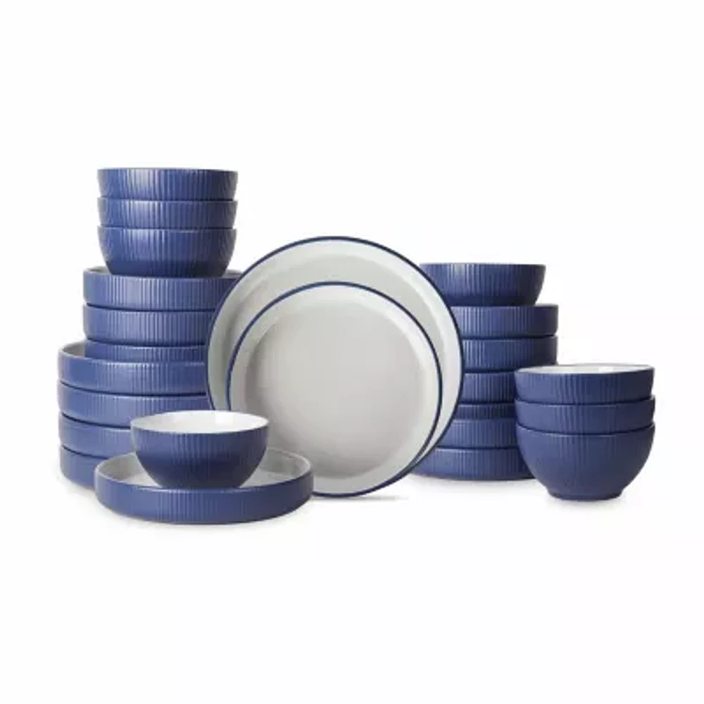 Christian Siriano New York Larosso 24-pc. Stoneware Dinnerware Set