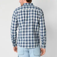 mutual weave Mens Long Sleeve Regular Fit Button-Down Shirt