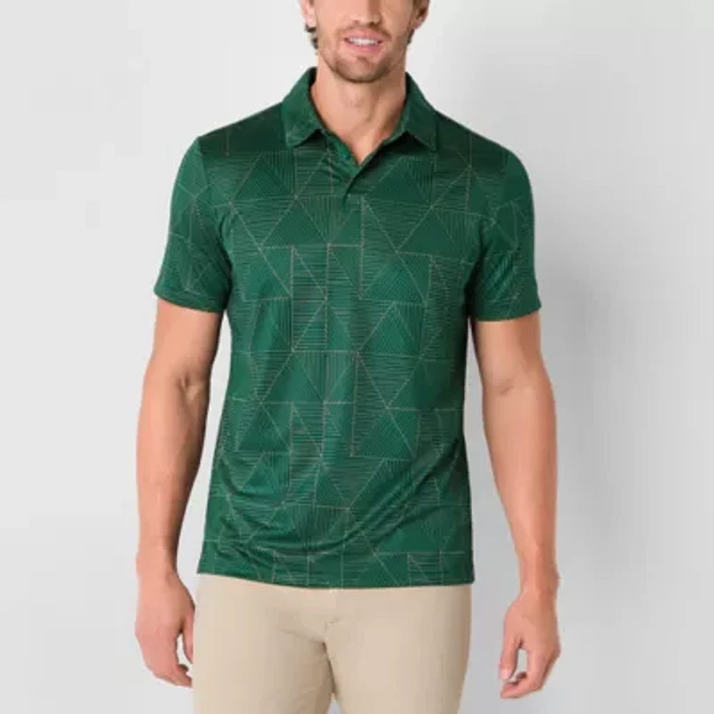 Stylus Mens Short Sleeve Printed Polo Shirt