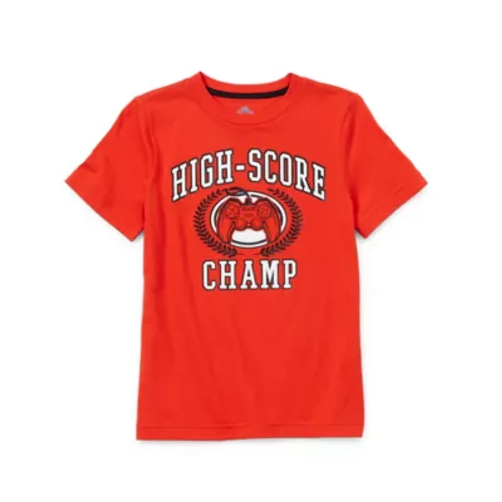 Thereabouts Little & Big Kid Boys Crew Neck Short Sleeve Regular Fit Graphic T-Shirt