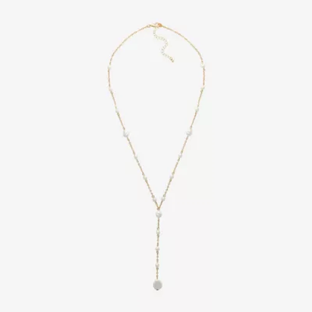 Bijoux Bar Gold Tone Womens 20 Inch Y Necklace